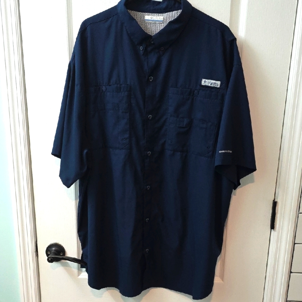 Men S 2X Columbia PFG Slack Tide Shirt